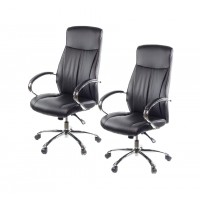 Комплект кресел АКЛАС Дрим CH ANF 2 шт Черный (PU-черный)